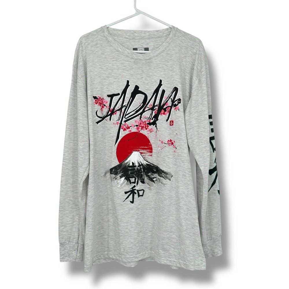 Bailey‎ Hustle Japan Graphic Long Sleeve Tee XL Fuji Sakura Streetwear Peru Made